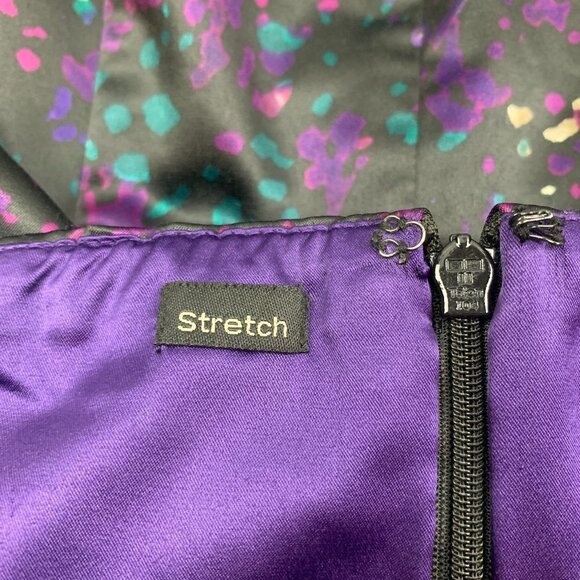 Guess Y2K Stretch Multicolor Lace/Satin Spaghetti Strap Dress Women's Size 6 - Picture 6 of 7